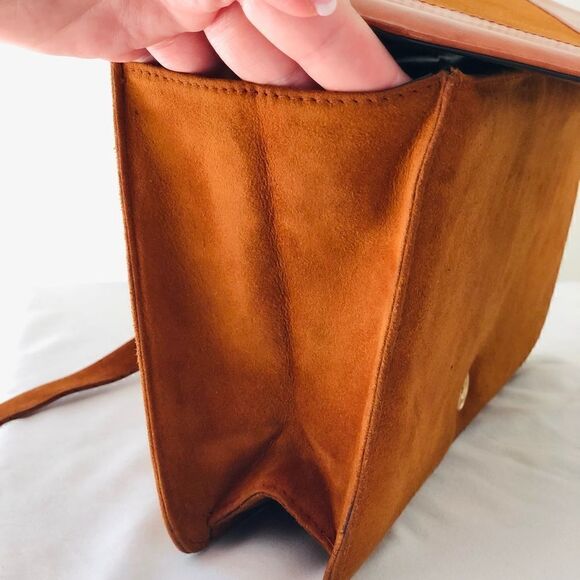 ROSINA FERRAGAMO SCHIAVONE Vintage leather and suede purse - Picture 4 of 10